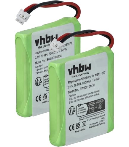 vhbw batterie AAA, 2 pzz. compatibile con Telekom Sinus 502i vhbw batterie AAA, 2 pzz. compatibile con Telekom Sinus 502i