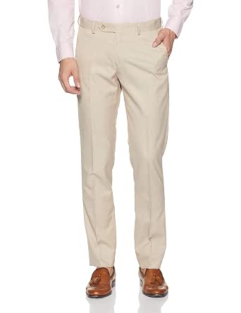 Slim Fit Formal Trousers at Amazon 