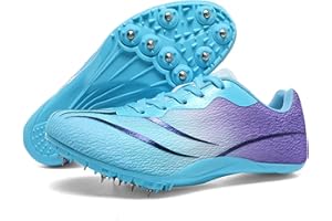 Zelzen Scarpe da Atletica Leggera da Uomo e da Donna, Chiodi da Corsa, Scarpe da Gara per Bambini, Scarpe da Atletica Leggera per Ragazzi, Scarpe da Corsa per Lunghe distanze