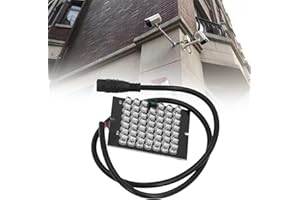 LVIFLOAE 940nm Infrarot Nachtsicht Lampe 12V DC Stromversorgung 48 LEDs Auto Induktion CCTV Kamera Nachtsicht unterstützte Beleuchtung Intelligente Lichtsteuerung