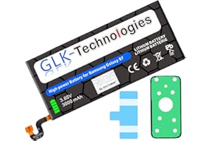 High Power Ersatzakku kompatibel mit Samsung Galaxy S7 SM-G930F 3000mAh | Original GLK-Technologies Battery | ersetzt BG-EB930ABE inkl. 2X Klebebandsätze