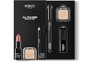 KIKO Milano All You Need Make Up Set, Kit De Maquillaje Con: Labial, Sombra De Ojos Y Lápiz De Ojos