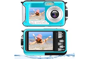 YIXINXIN Appareil Photo Etanche Caméra étanche HD 2.7K 48MP Selfie Double écrans 10FT 16X Zoom Numérique Appareil Photo Numérique étanche