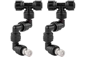 HAFRILY Reptilien Terrariendüse 360° Verstellbarer Düsen für Bewässerungsanlage Terrarium-Zubehör und Aquarium Regenwald System Konditionierungsspray (2 Stück)