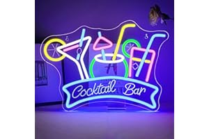 ineonlife Cocktail Bar Neon Led,Bar Luces Neon Utilizados Para La Decoración De Paredes,Letrero Led Para Decoraciones De Bars,Pub,Fiesta,Club,Sala