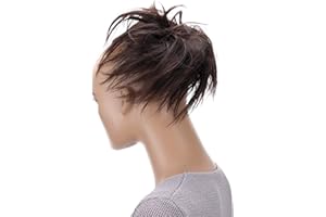 CAISHA XXL Jumbo Hairpiece Scrunchy Updo Bridal Hairstyle Messy Hair Tie Dark Brown G7F