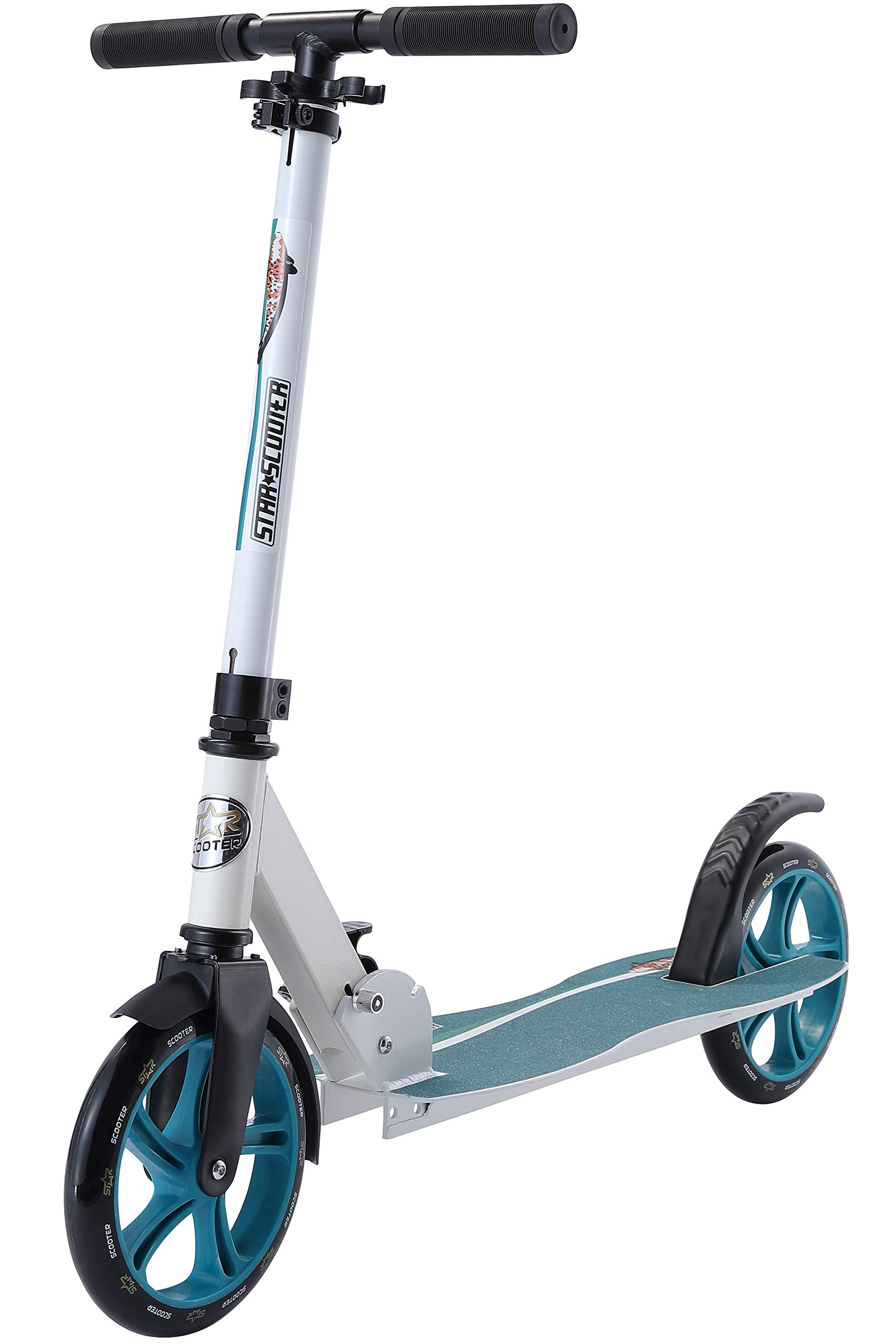 STAR-SCOOTER-Trottinette-Enfant-2-Roues-Garcons-et-Filles-de-6-16-Ans-Patinette-Enfant-Pliable-avec-Roues-Grande-205mm-ou-230mm-Edition-marchepied-XXL-Suspension-ou-Cruiser