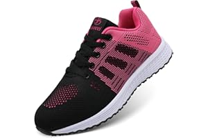 ANBIWANGLUO Zapatillas de Deporte para Mujer Zapatillas Deportivas para Correr Zapatos con Cordones para Caminar Zapatillas Transpirables para Correr al Aire Libre para Correr