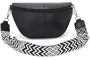 Atgbiem Marsupio Donna Elegante Pelle Borsa Tracolla Donna Piccola Borsetta Nero