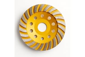 APlus Muela a Taza Diamante Turbo 125 x 22,2 mm/Disco Diamante/para Hormigón, Piedra Natural, Ladrillo