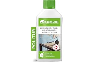 Nordicare Cire pour meubles [250ml] Entretien du bois pour l'entretien des meubles en bois Cire pour bois, huile pour l'entretien du bois, huile pour meubles I Huile pour l'entretien du bois