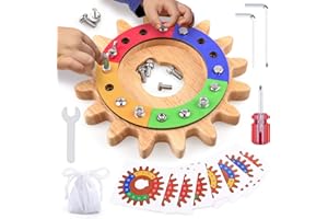 Devolamn Jouets Montessori pour 3 4 à 5 Ans, 35 en 1 Jouets en Bois pour Enfants, Jouets de motricité Fine, Jouets Sensoriels pour Tout-Petits, Jouets d’Apprentissage préscolaires pour Les Voyages