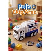 Oyuncak Polis Arabası S&uuml;rtmeli Polis Kamyonu 12 Cm - Kırılmaz Ekip Aracı Erkek &Ccedil;ocuk Oyuncak