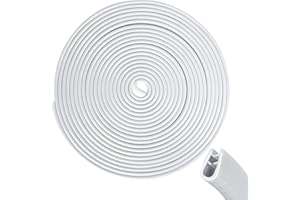 Storystore Car Door Edge Protector 5m Universal Fit U Shape Edge Trim Rubber Seal, Car Door Edge Protector Strip Fit for Most Cars (white)