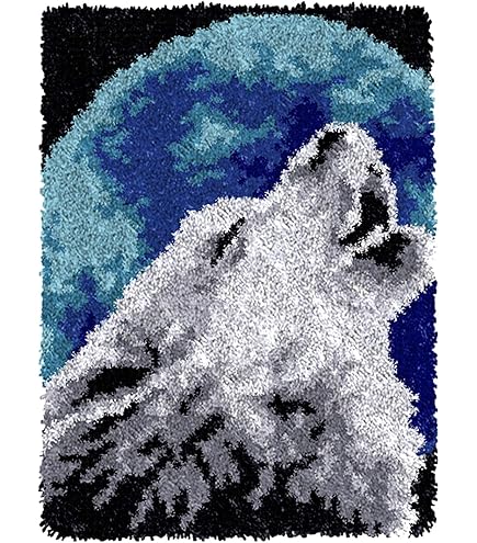 Vervaco Kit Tapis Point Noué Á Faire OURSON BLEU Broderie Debutant