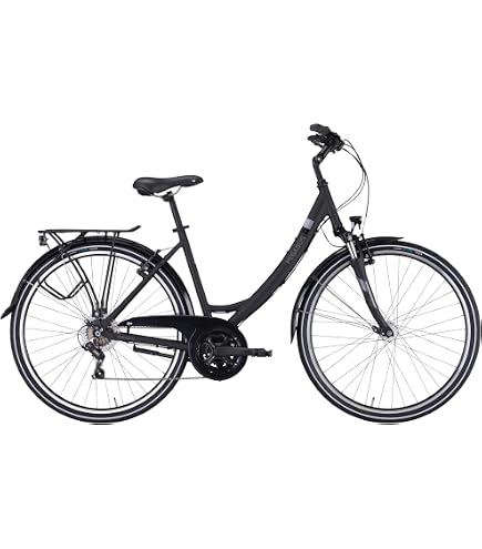 Pegasus Solero SL 24 28 Zoll Damenrad 24-Gang Kettenschaltung schwarz Sport & Freizeit