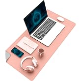 Klasse &Ccedil;ift Renk Dikişli PU Deri Masa Matı 80x40 Cm Mousepad, Su Ge&ccedil;irmez Masa S&uuml;meni, &Ccedil;ift Taraflı Kullanım, Diz&uuml;st&uuml; Bilgisa