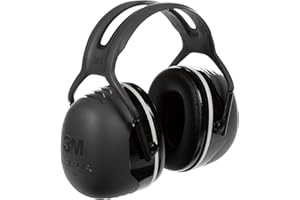 3M PELTOR X5A Orejeras de diadema 37db Alta Visibilidad, 1 orejera/caja, Negro