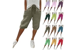 Nuoke Pantalon Fluide Femme Été, Pantalon Femme Fluide, Mes Commandes en Cours de Livraison, Ventes Flash du Jour, Pantacourt Femelle, et Ventes Flash du Jour, Pant Women_1