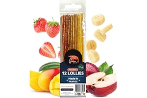 GIOIA SHRIMP Lot de 12 Lollies Mixtes Fruités Bio pour crevettes d'aquarium