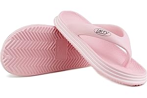 IMTY Girls Kids EVA Flip Flops Slip On Lightweight Toe Post Beach Summer Pool Slides Shower Sliders Backless Sandals