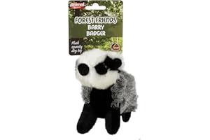 Animal Instincts Forest Friends - Giocattolo per cani in peluche morbido e confortevole, motivo: Barry Badger, piccolo