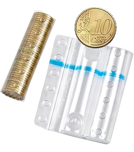 Blister Per Porta Monete Blister Per Monete Da 20 Cent - Confezione Da 100, Plastica Trasparente Blister Monete 1 2 5 Centesimi - Foto 6