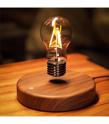 Luce Notturna Da Tavolo A LED Galleggiante Magnetica Wireless Levante Lampada A Bulbo Rotante Automatica A 796525
