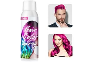 MOFAJANG Spray Temporal De Color Para El Cabello Rosa Roja, Spray Temporal De Color Para El Cabello De Un Solo Uso, Teñido Rápido,Fácil De Lavado Para Cosplay De Halloween, Adecuado Para Niños Y Adultos-100ml