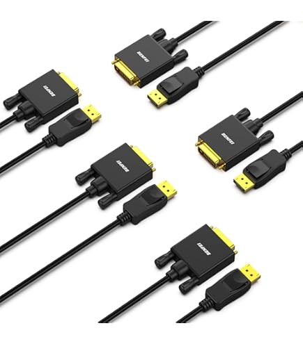 BENFEI DisplayPort naar DVI 1,8M kabel, mannelijk naar mannelijk vergulde adapterkabel voor Lenovo, Dell, HP en andere merken