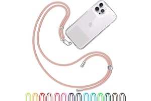 TBOC Przenośny Smycz Naszyjnik - Pasek do Wieszania Etui na Telefon - Akcesorium na ramię Klips Etui z Smyczką Kobiety Mężczyźni Zintegrowana Ochrona