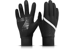 Arcweg Dziecięce rękawiczki termiczne, zimowe rękawiczki rowerowe, antypoślizgowe, do obsługi ekranów dotykowych, wiatroszczelne, do uprawiania sportu, biegania, polaru, dla chłopców i dziewczynek,