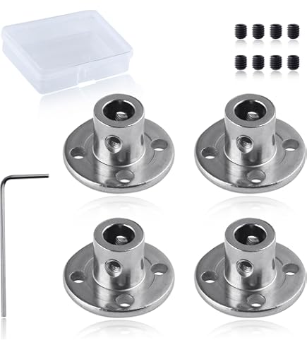 Sourcing Map 5mm ID Rigid Flange Shaft Coupling - 2 Pack For Motor Guide Shaft Diy 903199 - View #11