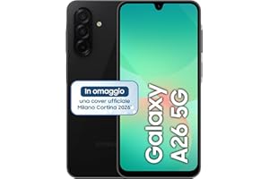 Samsung Galaxy A26 5G, Smartphone con Funzioni intelligenti, 3 anni di Garanzia del produttore, Display Super AMOLED 6.7”, 8GB RAM, 256GB, 5.000 mAh, memoria espandibile, Black [Versione Italiana]