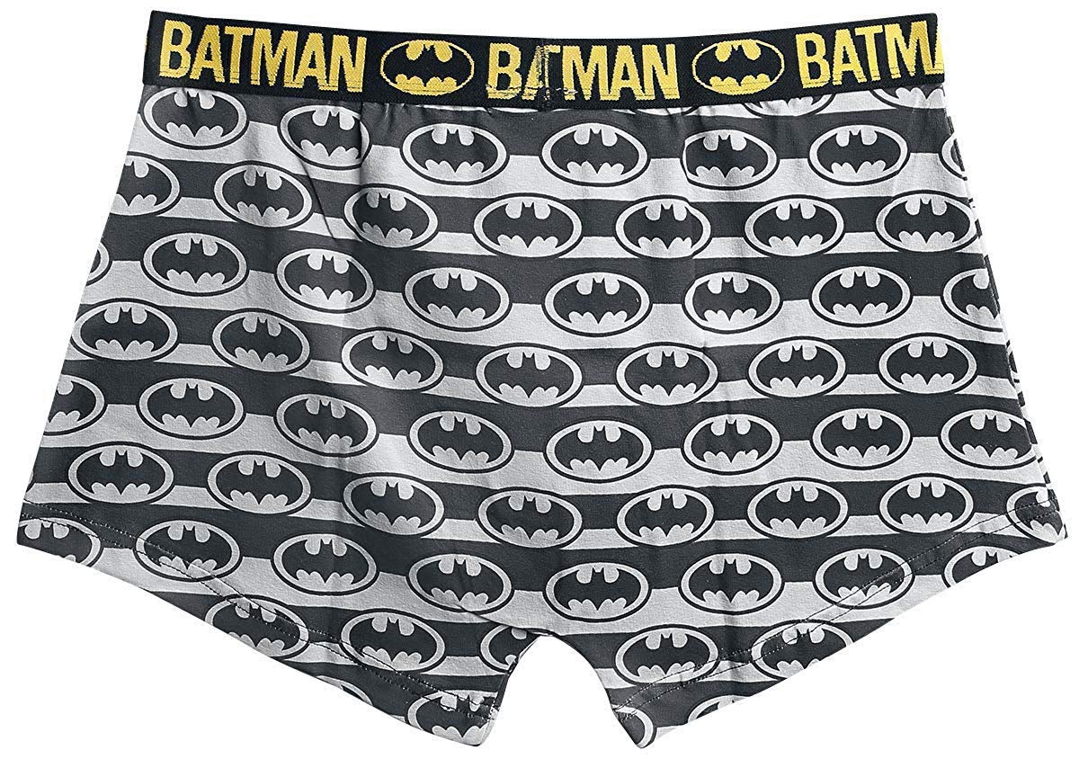 Batman-DC-Comics-Herren-Boxershorts-2er-Pack-Schwarz-XL