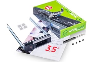 ‎WORKDONE WorkDone 3,5-Zoll Hard Drive Caddy Festplattenrahmen - kompatibel für Dell PowerEdge Server - 14. Generation R340 R440 R540 R640 R740 R740xd2 R6415 R7415 R7425 - X7K8W Halterung Gehäuseträger