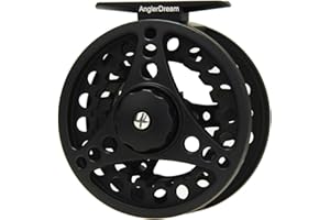 ANGLER DREAM AnglerDream 1 2 3 4 5 6 7 8WT Fly Reel with Line Combo Large Arbor Aluminum Fly Fishing Reels