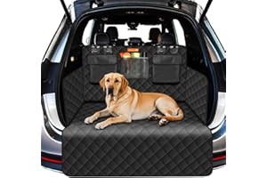 Alfheim Funda para Maletero de Coche para Perros, Resistente a Las Arañazos, Lavable para el Asiento Trasero del Perro, con Cubierta Protectora Lateral, Común para Automóviles, Camiones, SUV