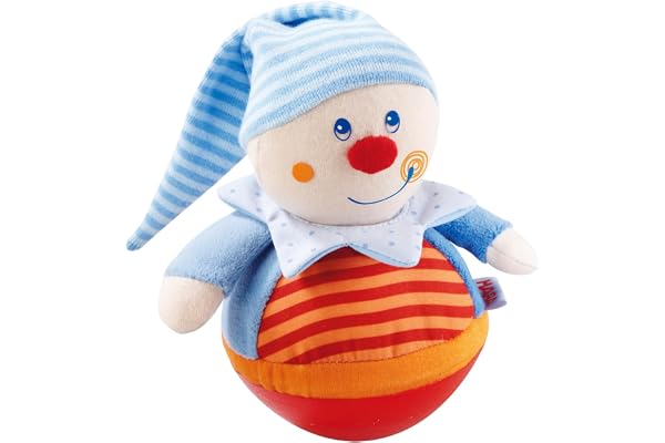 HABA- Culbutoguignol - Jouet d'éveil en Tissu - Jouet Educatif Motricité Fine - 6 Mois - 005849