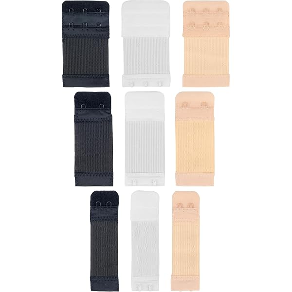 3 Pezzi Cinghia Di Allungamento Reggiseno In Acciaio Inossidabile A 3 Righe Elastiche Con 2 Ganci, Fibbia Regolabile Per Biancheria Intima | SHEIN ALIA