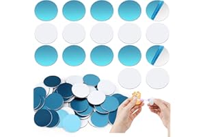 ‎WUKONG Wukong 30mm Metallplättchen Selbstklebend, 100 Stück Metallplättchen für ToniefigurenH, Metallplatte für Magnete, Aftgrund für Magnete, Metallplatte aus Edelstahl