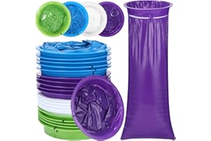 VUXAVA Lot de 20 Sac Vomitoire De Vomissement,1000ml Sacs à Vomi Jetable avec Anneau pour Voiture, Voyage, Femmes Enceintes & Urgences Enfant Adulte