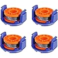 for 4 PACK Trimmer Replacement Spool Line with Spool Cover For MacAllister MGTP18Li 1.5mm 1x2.5m Strimmer