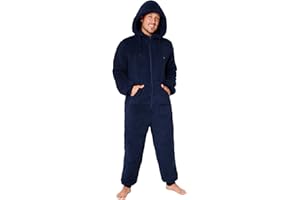 CityComfort Grenouillère Homme Combinaison Pyjama Homme Combi Pyjama Onesie Tout en Un Chaud en Polaire Peluche M-3XL