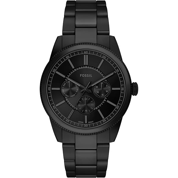Fossil Orologio Cronografo da Uomo Orologio da Polso Nero Silicone BQ1291 Nuovo