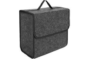 Anawakia - Organizador de maletero de coche de fieltro pequeño con cierre de solapa y bolsa de almacenamiento para maletero de coche