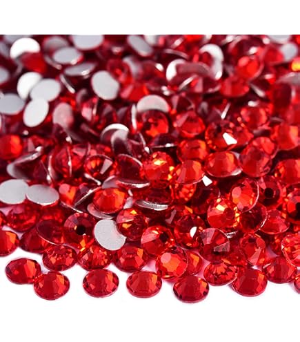 500 Strass Thermocollants Hotfix - 3 Mm Ss10 - Rouge N°125 - Pour Décor Textile