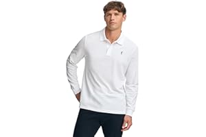 Polo Club Polo de Manga Larga Hombre con Logo Bordado 100% Algodón Regular Fit