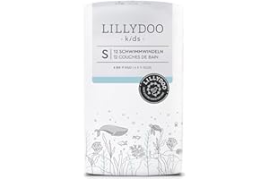 Pannolini costumino LILLYDOO per bambini, usa e getta, taglia S (6-11 kg), 3 confezioni (36 unità) con 2 fantasie