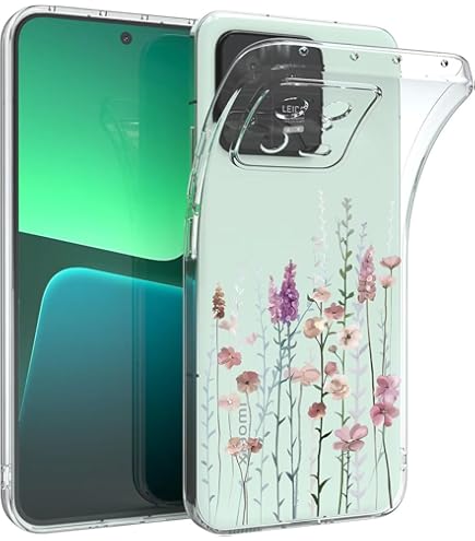 RankOne Handyhülle Für Xiaomi MI 14T Pro – Transparent Mit Farbverlauf, TPU-Silikon, 6,67 Zoll